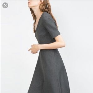 Zara FW16/17 Gray mid-length dress (XS)